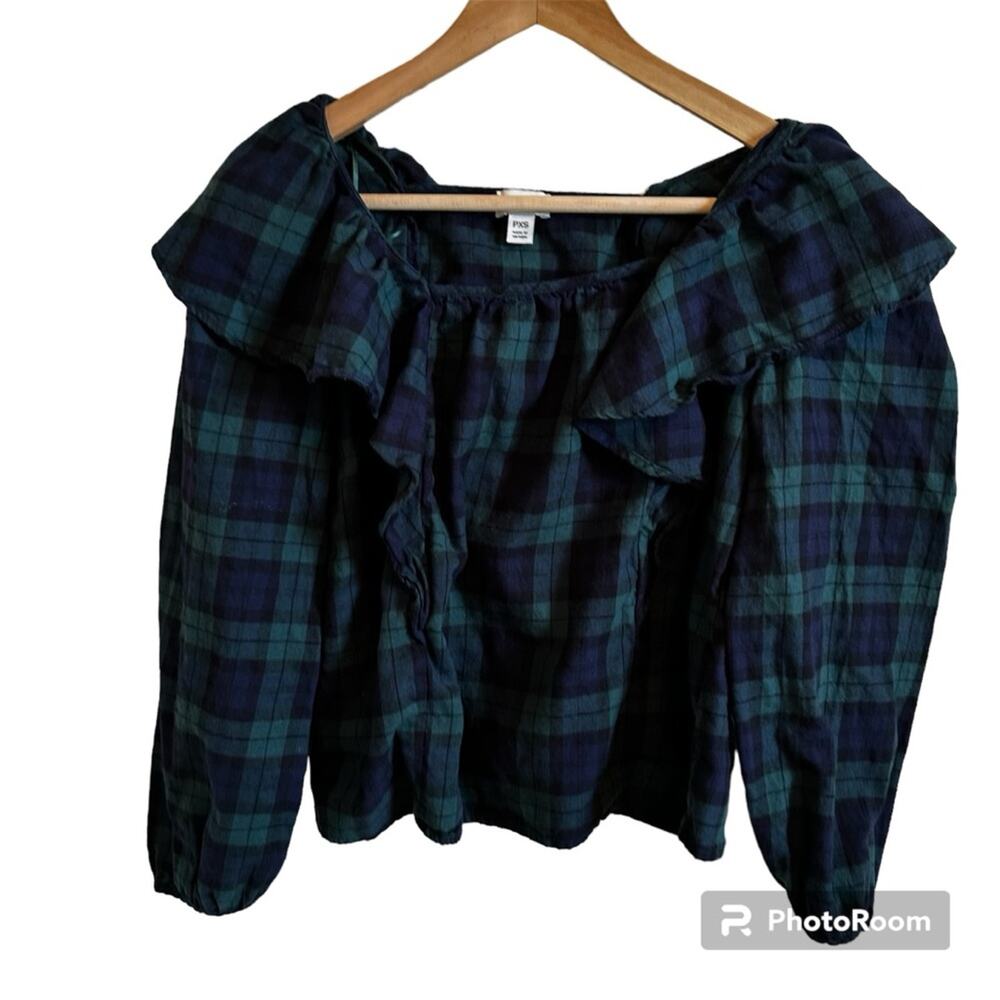 J crew women’s plaid blouse pxs